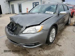 2013 Chrysler 200 Limited with VIN 1C3CCBCG5DN744103, listed as a Copart auction lot 51078075 with 157,279 mi miles and Salvage Title. Bid and sale history available at carsss.com. Image 1.