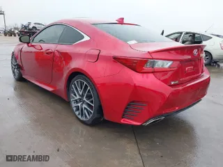 2016 Lexus RC 350 with VIN JTHHE5BCXG5013813, listed as a IAAI auction lot 41097722 with 52,996 mi miles. Bid and sale history available at carsss.com. Image 3.