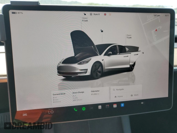 2023 Tesla Model 3 с VIN 5YJ3E1EA7PF452786, выставлен на аукционе Copart как лот 52570005 с пробегом 61 492 миль миль и Списание • Salvage title. История ставок и продаж доступна на DreamBid. Изображение 9.