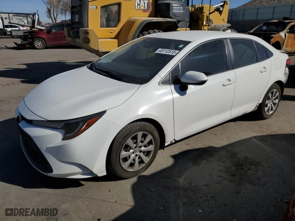 2022 Toyota Corolla LE with VIN JTDEPMAE5N3008443, listed as a Copart auction lot 45112515 with 54,688 mi miles and Salvage Title. Bid and sale history available at carsss.com. Image 1.