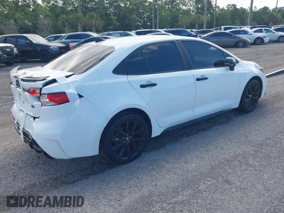 2021 Toyota Corolla SE with VIN 5YFS4MCE9MP075707, listed as a IAAI auction lot 41409994 with 39,544 mi miles. Bid and sale history available at carsss.com. Image 4.