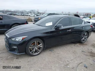 2021 Infiniti Q50 3.0t SIGNATURE EDITION with VIN JN1EV7CP2MM706574, listed as a IAAI auction lot 41643762 with 33,868 mi miles. Bid and sale history available at carsss.com. Image 2.
