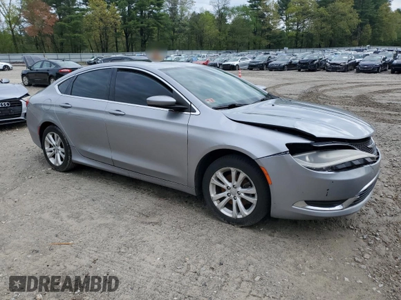 2015 Chrysler 200 Limited with VIN 1C3CCCAB2FN702827, listed as a Copart auction lot 56203255 with Not Provided miles and Clean Title. Bid and sale history available at DreamBid. Image 4.