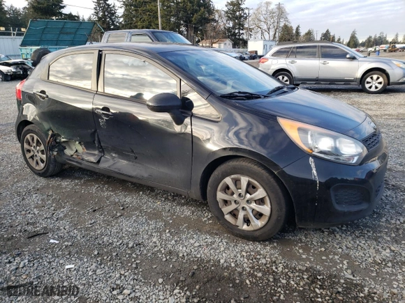 2012 Kia Rio LX with VIN KNADM5A34C6023937, listed as a Copart auction lot 88561025 with 130,907 mi miles and Salvage Title. Bid and sale history available at carsss.com. Image 4.