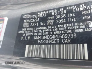2024 Hyundai Elantra SEL с VIN KMHLM4DG4RU689798, выставлен на аукционе IAAI как лот 42680160 с пробегом 14 903 миль миль и . История ставок и продаж доступна на DreamBid. Изображение 9.