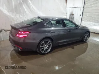 2023 Genesis G70 2.0T with VIN KMTG34TA1PU131167, listed as a Copart auction lot 80670154 with 27,980 mi miles and Clean Title. Bid and sale history available at DreamBid. Image 3.