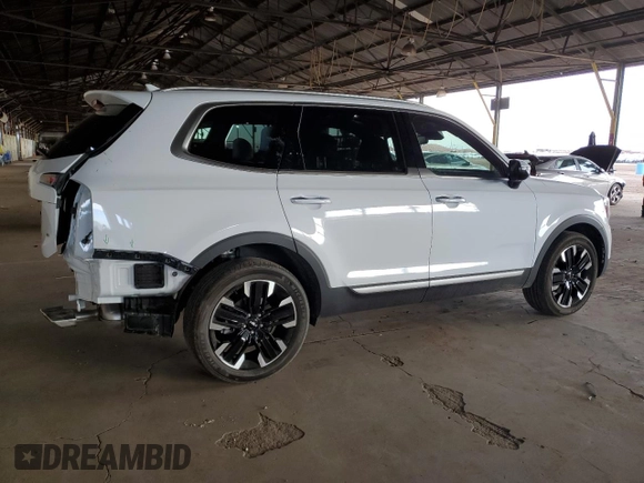 2023 Kia Telluride SX X-Line with VIN 5XYP5DGC5PG361512, listed as a Copart auction lot 78152114 with 28,693 mi miles and Salvage title. Bid and sale history available at DreamBid. Image 3.