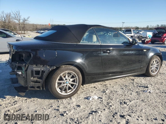 2011 BMW 1 Series 128i with VIN WBAUN1C59BVH82322, listed as a Copart auction lot 49230315 with 163,458 mi miles and Salvage Title. Bid and sale history available at carsss.com. Image 3.