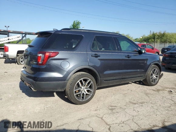 2017 Ford Explorer Sport with VIN 1FM5K8GT2HGD82948, listed as a Copart auction lot 57277915 with 93,594 mi miles and Clean title. Bid and sale history available at DreamBid. Image 3.