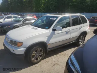 2003 BMW X5 3.0i with VIN 5UXFA53513LW26914, listed as a Copart auction lot 75543674 with 0 mi miles and Salvage Title. Bid and sale history available at carsss.com. Image 1.