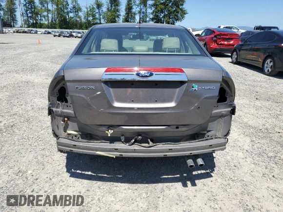 2012 Ford Fusion Hybrid with VIN 3FADP0L3XCR315255, listed as a Copart auction lot 59548955 with 118,412 mi miles and Salvage title. Bid and sale history available at DreamBid. Image 6.