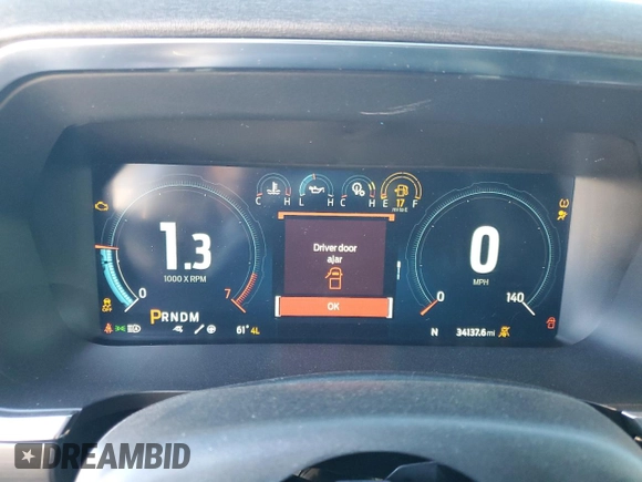2023 Ford F-150 Raptor with VIN 1FTFW1RG6PFA84346, listed as a Copart auction lot 88040785 with 34,137 mi miles and Salvage Title. Bid and sale history available at DreamBid. Image 9.