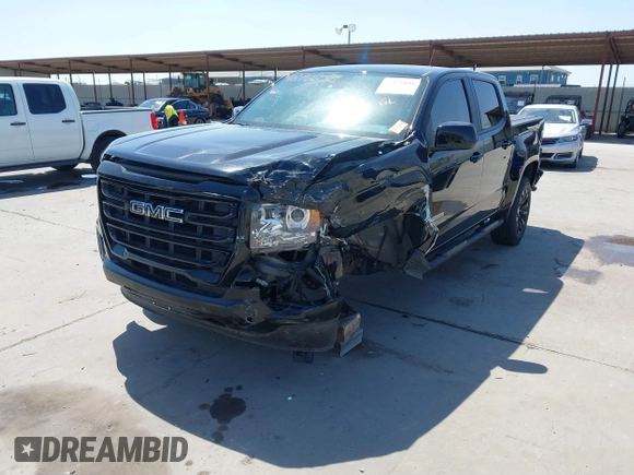 2022 GMC Canyon 2WD Elevation with VIN 1GTG5CEN5N1151794, listed as a IAAI auction lot 41876656 with 57,305 mi miles. Bid and sale history available at carsss.com. Image 2.