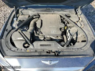 2016 Hyundai Genesis 3.8L with VIN KMHGN4JE6GU107599, listed as a Copart auction lot 54254055 with 110,605 mi miles and Clean Title. Bid and sale history available at carsss.com. Image 11.