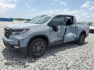2025 Honda Ridgeline Sport z VIN 5FPYK3F16SB000658, wystawiony jako Copart lot #58586675 z przebiegiem 11 630 mil mil oraz Szkoda całkowita • Salvage title. Historia ofert i sprzedaży dostępna na DreamBid. Obrazek 1.