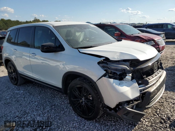2021 Honda Passport Sport with VIN 5FNYF7H20MB002953, listed as a Copart auction lot 72616924 with 65,428 mi miles and Salvage title. Bid and sale history available at DreamBid. Image 4.