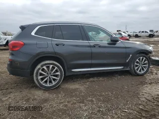 2019 BMW X3 sDrive30i with VIN 5UXTR7C51KLR46420, listed as a Copart auction lot 45377035 with 114,191 mi miles and Salvage Title. Bid and sale history available at carsss.com. Image 3.