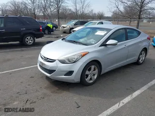 2011 Hyundai Elantra Ltd with VIN KMHDH4AE9BU140051, listed as a IAAI auction lot 41721100 with 185,075 mi miles. Bid and sale history available at carsss.com. Image 2.