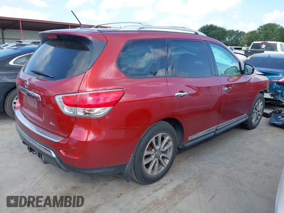 2014 Nissan Pathfinder Platinum with VIN 5N1AR2MN7EC681321, listed as a IAAI auction lot 42543921 with 149,635 mi miles and . Bid and sale history available at DreamBid. Image 4.