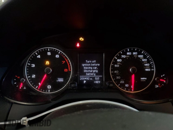 2013 Audi Q5 Premium with VIN WA1CFAFP7DA065248, listed as a Copart auction lot 86197744 with 200,492 mi miles and Salvage Title. Bid and sale history available at carsss.com. Image 9.