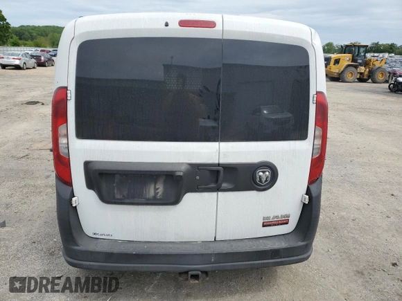 2015 Ram ProMaster City Cargo Tradesman with VIN ZFBERFAT2F6A28062, listed as a Copart auction lot 58411415 with Not provided miles and Non repairable. Bid and sale history available at DreamBid. Image 6.
