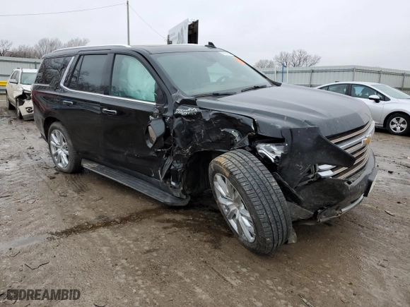 2022 Chevrolet Tahoe High Country with VIN 1GNSKTKL5NR161434, listed as a Copart auction lot 39788164 with 46,137 mi miles and Salvage Title. Bid and sale history available at carsss.com. Image 4.