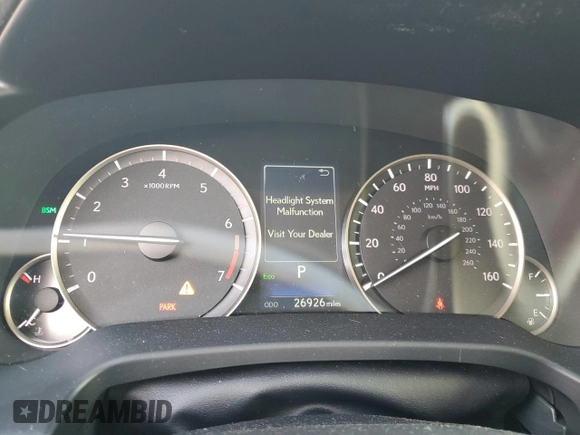 2022 Lexus RX with VIN 2T2HZMAA7NC254417, listed as a Copart auction lot 44433095 with 26,926 mi miles and Salvage Title. Bid and sale history available at carsss.com. Image 9.