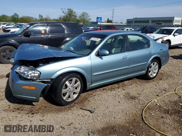 2002 Nissan Maxima GLE z VIN JN1DA31A92T302785, wystawiony jako Copart lot #57310725 z przebiegiem 95 192 mil mil oraz Szkoda całkowita • Salvage title. Historia ofert i sprzedaży dostępna na DreamBid. Obrazek 1.