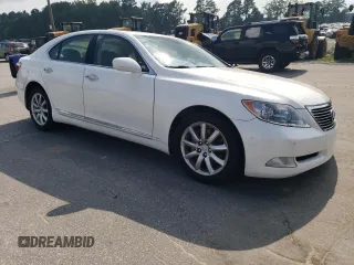 2008 Lexus LS 460 with VIN JTHBL46F485080239, listed as a Copart auction lot 64032705 with 157,873 mi miles and Salvage title. Bid and sale history available at DreamBid. Image 4.