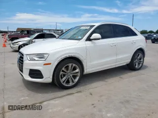 2016 Audi Q3 Premium Plus z VIN WA1EFCFS6GR005296, wystawiony jako Copart lot #55215265 z przebiegiem 104 899 mil mil oraz Szkoda całkowita • Salvage title. Historia ofert i sprzedaży dostępna na DreamBid. Obrazek 1.