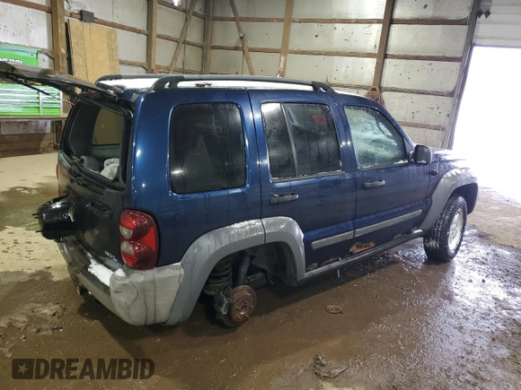 2005 Jeep Liberty Sport with VIN 1J4GL48K65W509415, listed as a Copart auction lot 88840445 with Not Provided miles and Salvage Title. Bid and sale history available at DreamBid. Image 3.