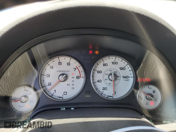 2006 Acura RSX with VIN JH4DC54806S000968, listed as a Copart auction lot 57752665 with 237,288 mi miles and Salvage title. Bid and sale history available at DreamBid. Image 9.