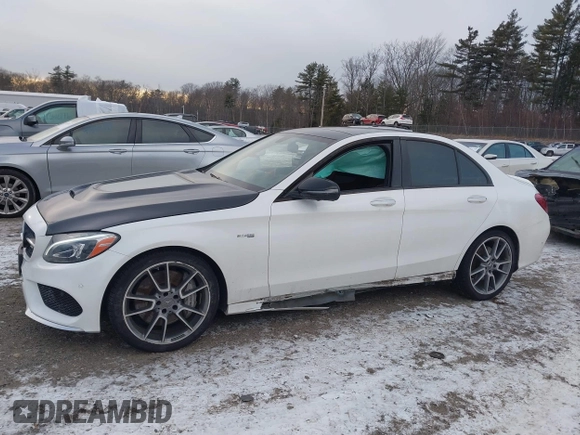 2018 Mercedes-Benz C 43 AMG with VIN 55SWF6EB2JU246197, listed as a IAAI auction lot 41347044 with 61,548 mi miles and . Bid and sale history available at carsss.com. Image 6.
