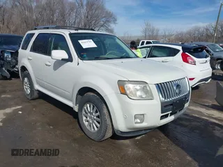 2010 Mercury Mariner Premier with VIN 4M2CN9HG3AKJ06981, listed as a IAAI auction lot 41612787 with 183,048 mi miles. Bid and sale history available at carsss.com. Image 1.