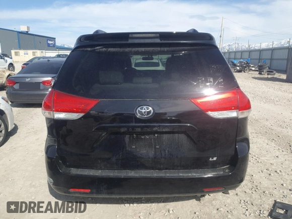 2013 Toyota Sienna LE AAS with VIN 5TDKK3DC6DS296783, listed as a Copart auction lot 52014085 with 0 mi miles and Salvage Title. Bid and sale history available at carsss.com. Image 6.