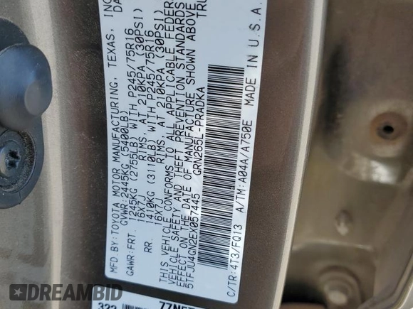2014 Toyota Tacoma PreRunner with VIN 5TFJU4GN2EX057445, listed as a Copart auction lot 51050365 with 0 mi miles and Salvage Title. Bid and sale history available at carsss.com. Image 14.