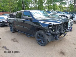 2019 Ram 1500 Tradesman with VIN 1C6RREGT1KN526662, listed as a IAAI auction lot 42343675 with 173,470 mi miles and . Bid and sale history available at DreamBid. Image 1.