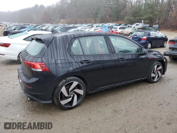 2023 Volkswagen Golf GTI 380 SE with VIN WVW2A7CD2PW119804, listed as a Copart auction lot 83637404 with 35,375 mi miles and Salvage Title. Bid and sale history available at carsss.com. Image 3.