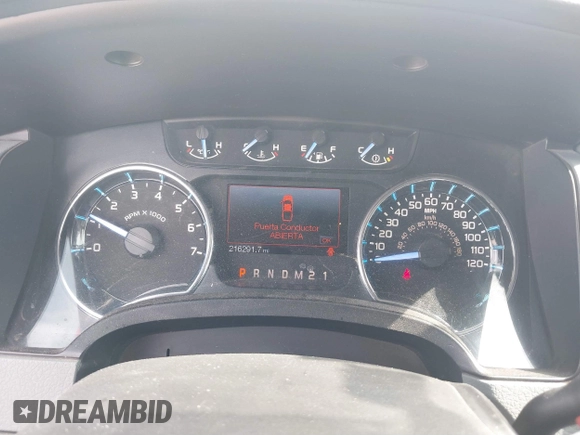2012 Ford F-150 XL with VIN 1FTFW1CF9CFA94640, listed as a IAAI auction lot 41703729 with 216,291 mi miles. Bid and sale history available at carsss.com. Image 7.
