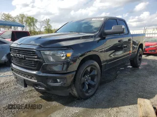 2019 Ram 1500 Big Horn z VIN 1C6RREBT9KN568519, wystawiony jako Copart lot #51863935 z przebiegiem 65 358 mil mil oraz Szkoda całkowita • Salvage title. Historia ofert i sprzedaży dostępna na DreamBid. Obrazek 1.