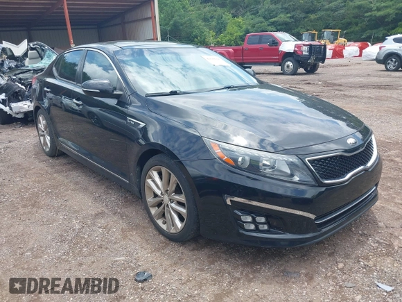 2014 Kia Optima SX Turbo with VIN 5XXGR4A67EG344929, listed as a IAAI auction lot 42638108 with 139,373 mi miles and . Bid and sale history available at DreamBid. Image 1.