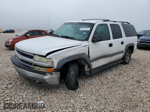 2002 Chevrolet Suburban LT with VIN 3GNEC16Z12G363244, listed as a Copart auction lot 51147114 with 261,559 mi miles and Salvage Title. Bid and sale history available at carsss.com. Image 1.