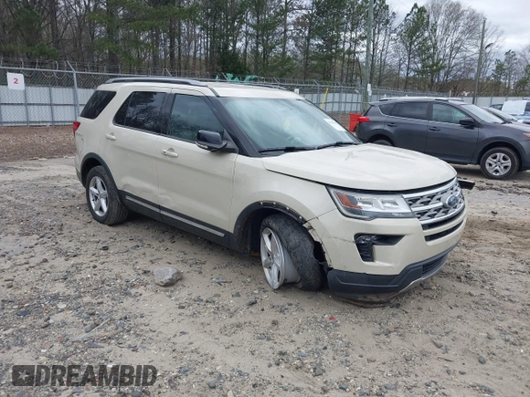 2018 Ford Explorer XLT with VIN 1FM5K7D8XJGA23931, listed as a IAAI auction lot 41845181 with 38,059 mi miles and . Bid and sale history available at DreamBid. Image 1.