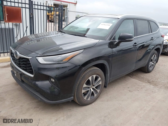 2023 Toyota Highlander L with VIN 5TDKDRBHXPS046057, listed as a IAAI auction lot 41961550 with 43,422 mi miles. Bid and sale history available at carsss.com. Image 19.