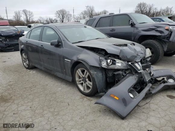 2008 Pontiac G8 with VIN 6G2ER57778L130015, listed as a Copart auction lot 45630224 with NaN miles and Salvage Title. Bid and sale history available at carsss.com. Image 4.