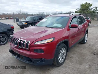 2015 Jeep Cherokee North with VIN 1C4PJMCS9FW674475, listed as a IAAI auction lot 41971771 with 186,376 mi miles. Bid and sale history available at carsss.com. Image 2.