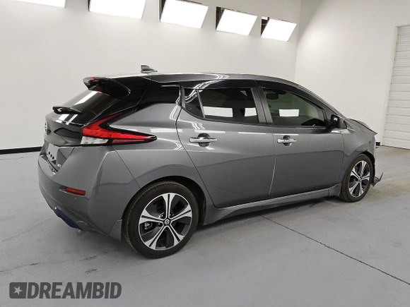 2021 Nissan LEAF SV with VIN 1N4AZ1CV8MC551908, listed as a Copart auction lot 55106875 with 22,880 mi miles and Clean title. Bid and sale history available at DreamBid. Image 3.