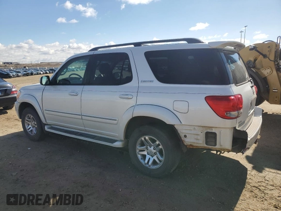 2005 Toyota Sequoia Limited with VIN 5TDBT48A55S240444, listed as a Copart auction lot 52815205 with 287,241 mi miles and Salvage Title. Bid and sale history available at DreamBid. Image 2.