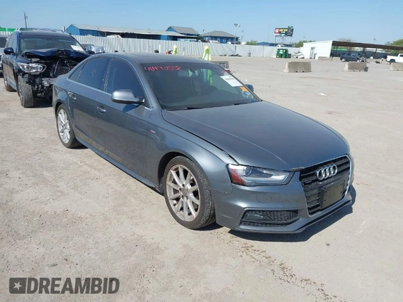 2015 Audi A4 Premium Plus with VIN WAUFFAFL0FN044511, listed as a IAAI auction lot 40490508 with 151,145 mi miles. Bid and sale history available at carsss.com. Image 1.
