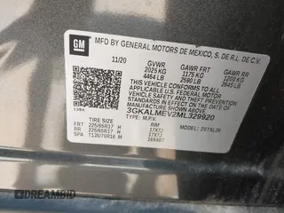 2021 GMC Terrain SLE with VIN 3GKALMEV2ML329920, listed as a IAAI auction lot 42227363 with 65,312 mi miles and . Bid and sale history available at DreamBid. Image 9.